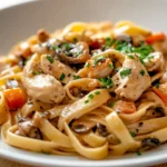 chicken marsala fettuccine 2