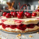 Unbaked Cherry Cheesecake