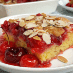 Cherry Dump Cake Recipe for Dessert Lovers 5 Cherry Dump Cake in a white plate