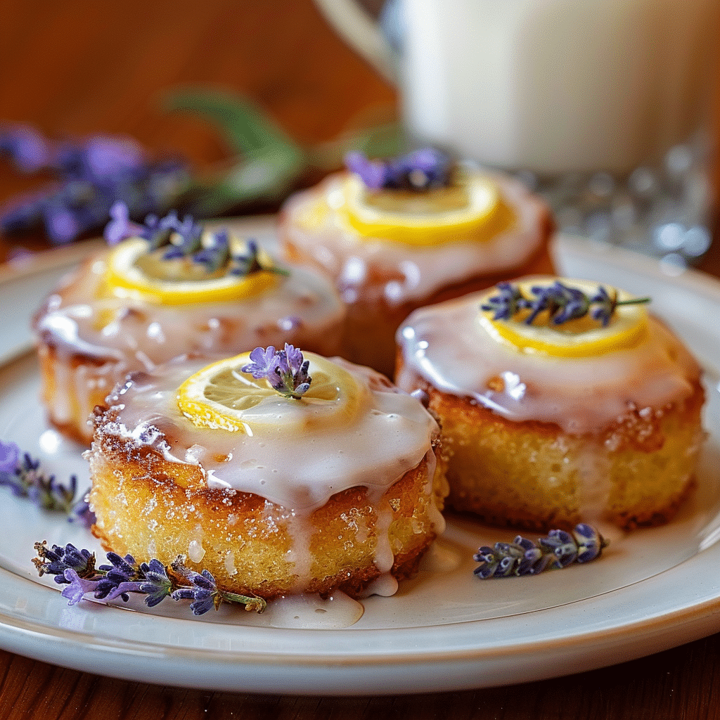 Mini Lemon Cakes With Lavender Glaze 7 image 1775404388170