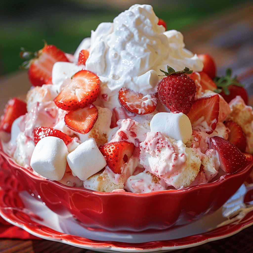 Strawberry Shortcake Fluff Salad Recipe