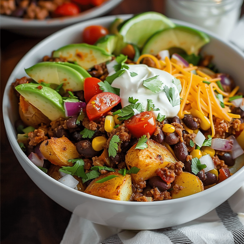 Loaded Potato Taco Bowl Recipe