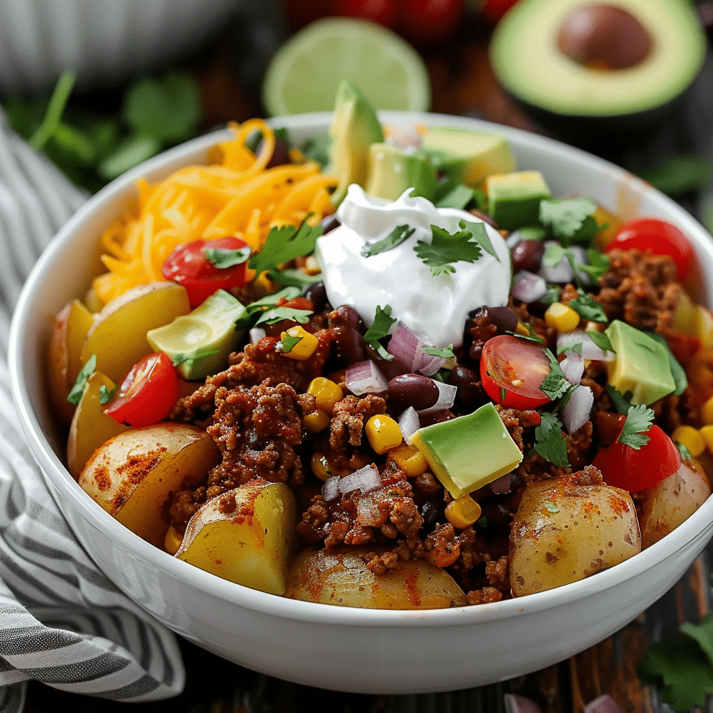 Loaded Potato Taco Bowl Recipe 7 image 1775575330584