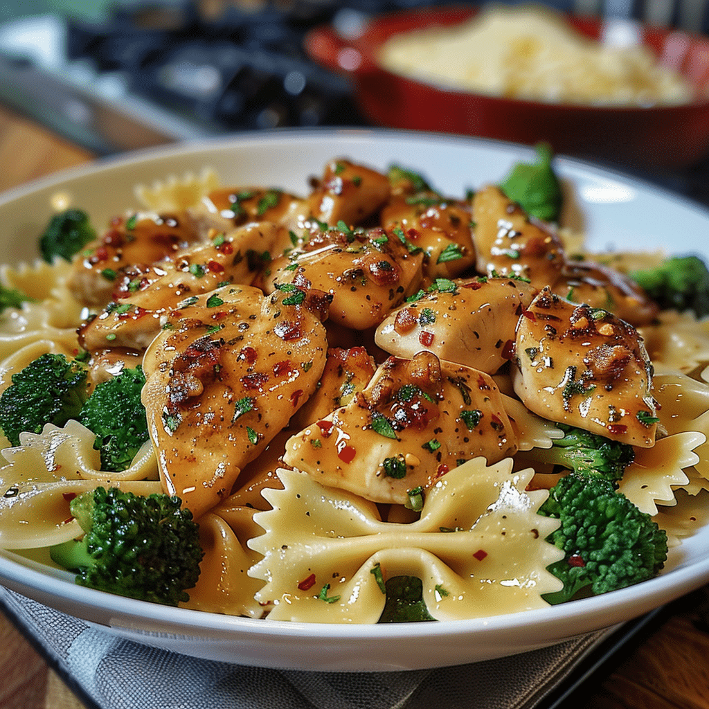 Cowboy Butter Lemon Bowtie Chicken with Broccoli 7 image 1775576037459