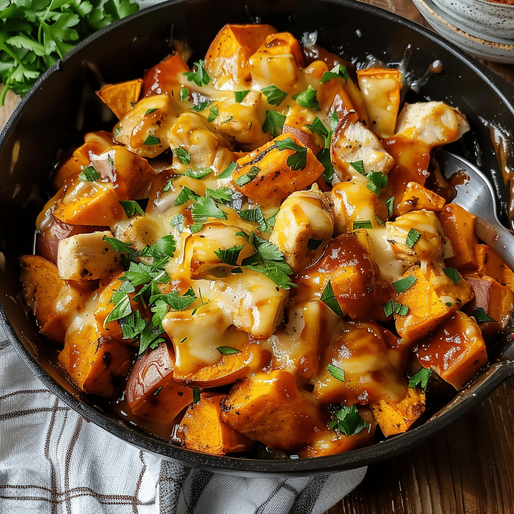 Sweet Potato Skillet with BBQ Chicken & Cheese 8 image 1775690045778