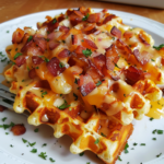 Bacon and Cheese Loaded Hashbrown Waffles: A Savory Breakfast Revolution