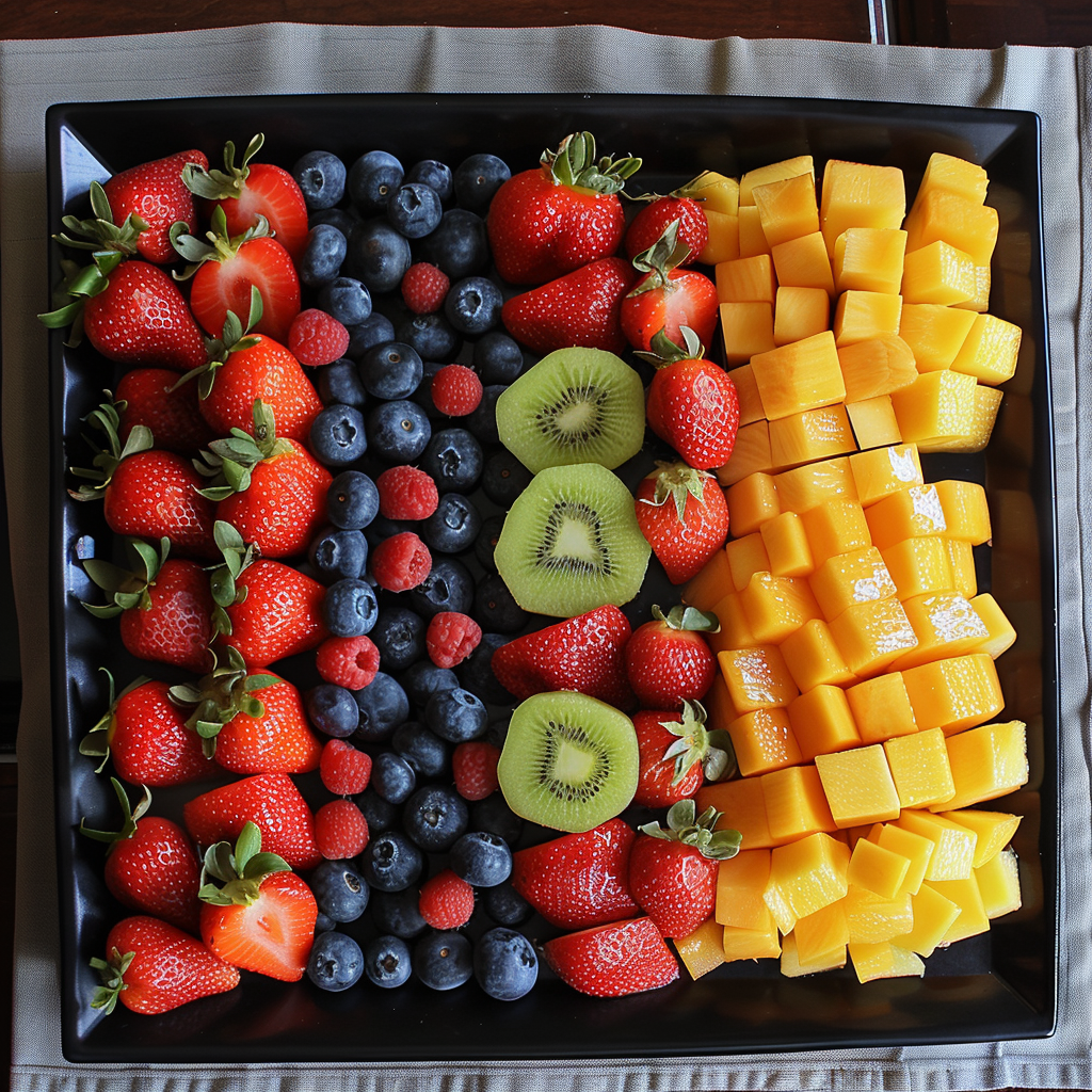 Memorial Day Flag Fruit Tray