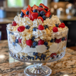 4th of July Red White Blue Trifle