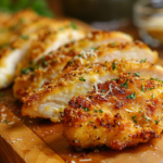 Crispy Parmesan Crusted Chicken