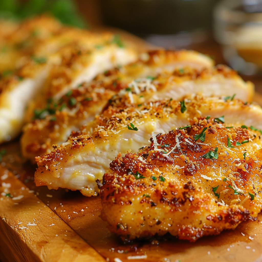 Crispy Parmesan Crusted Chicken
