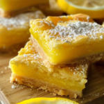 Lemon Bars — Classic Buttery Shortbread Crust Dessert Recipe
