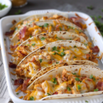 Cheesy Oven-Crispy Chicken Bacon Ranch Tacos