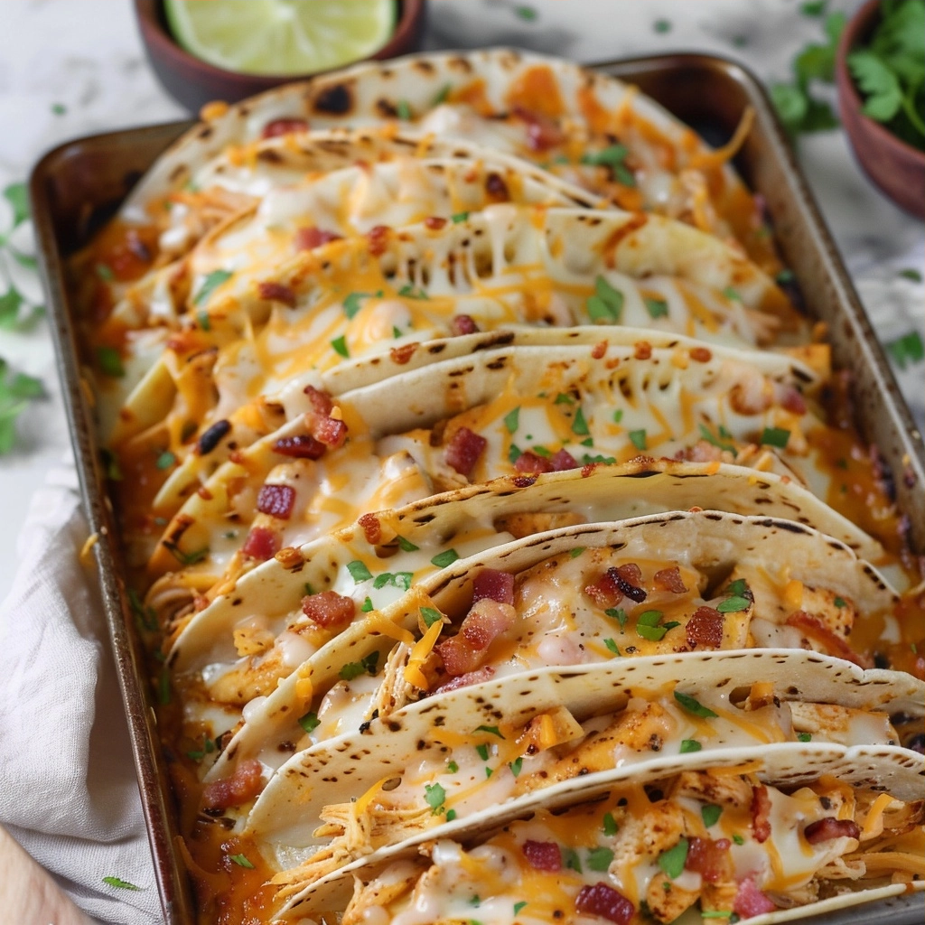 Cheesy Oven-Crispy Chicken Bacon Ranch Tacos 9 image 1783118200211