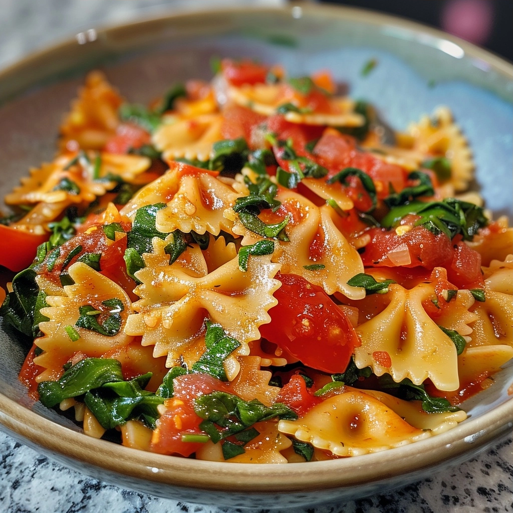 Tomato Spinach Farfalle Pasta: A Quick Weeknight Favorite 7 image 1783121818577