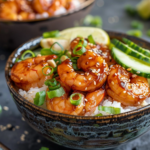 Teriyaki Shrimp Rice Bowls for easy seafood dinners